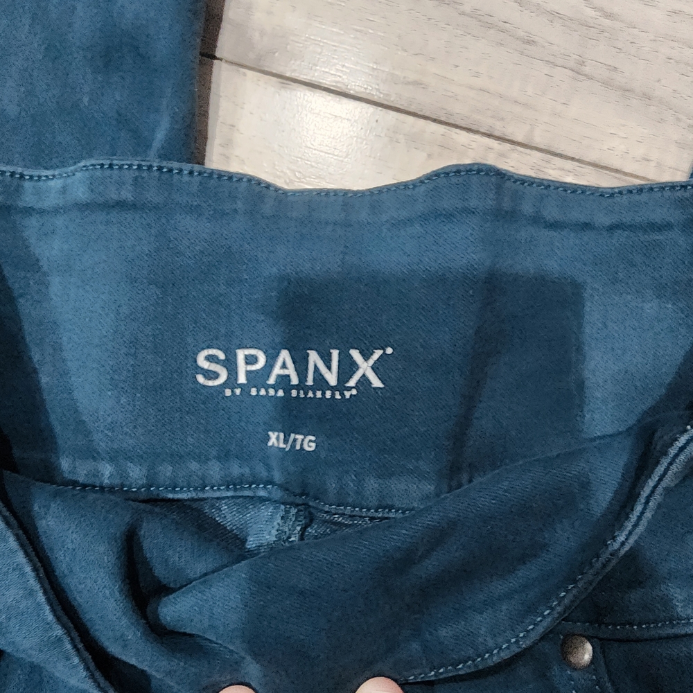 SPANX Teal High-Waist Leggings